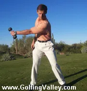 Mike Pedersen Performing a Golf Strength Training Workout Routine